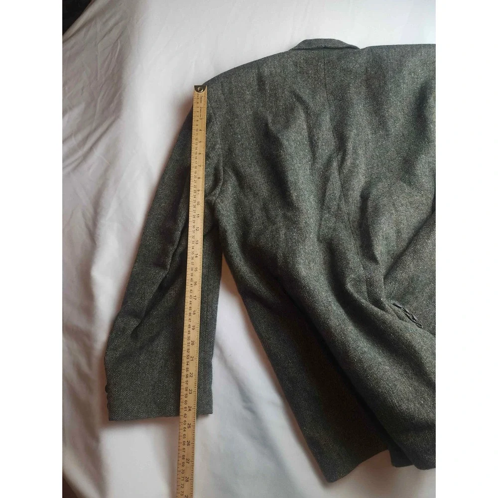 Kennedy of Ardara Donegal Tweed Blazer Green Wool Sport Coat Made Ireland Mens